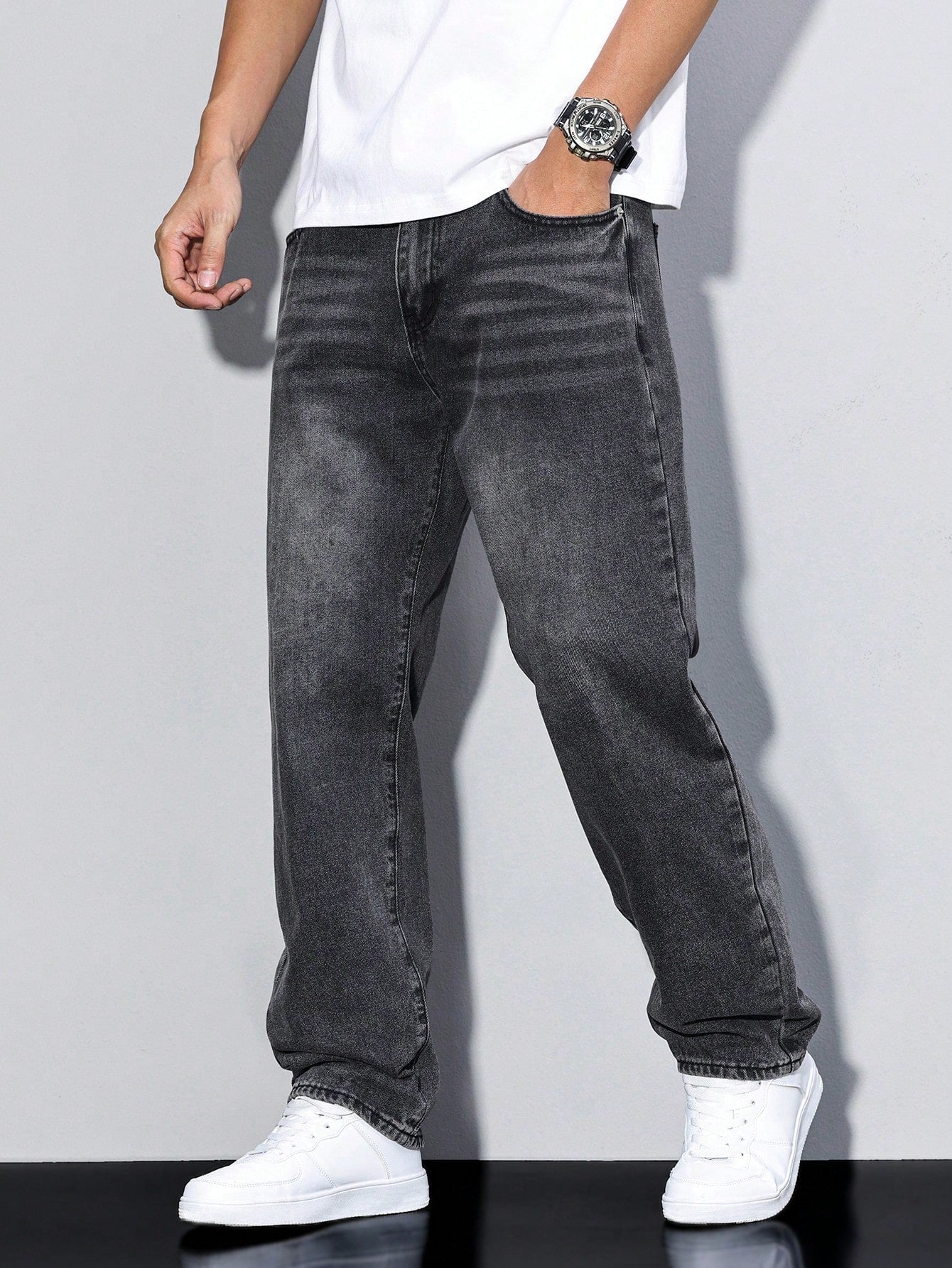 Heren jeans | Losse baggy fit met moderne en casual uitstraling - De Mode Outlet7652934516822-Kleur 1/XS
