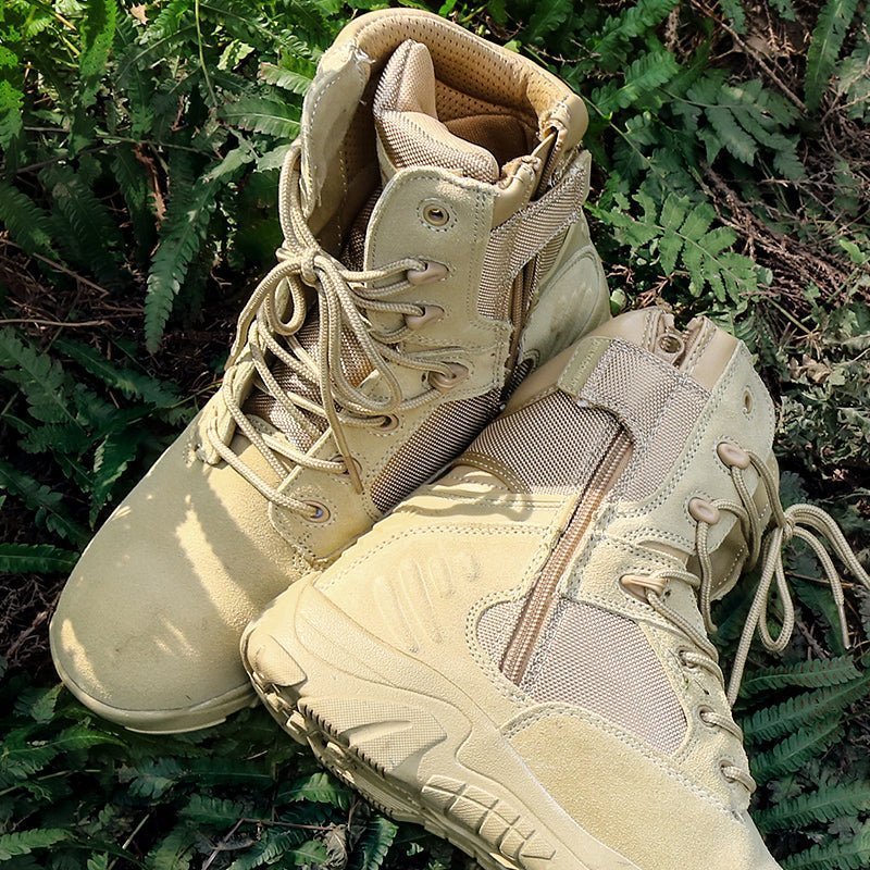 Heren Lichtgewicht Waterdichte Tactical Wandelschoenen – Gripzool voor Buiten - De Mode OutletKHAKI-HO67N59