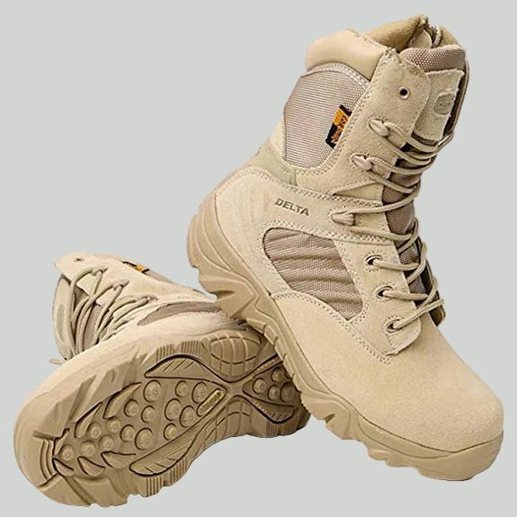 Heren Lichtgewicht Waterdichte Tactical Wandelschoenen – Gripzool voor Buiten - De Mode OutletKHAKI-HO67N59