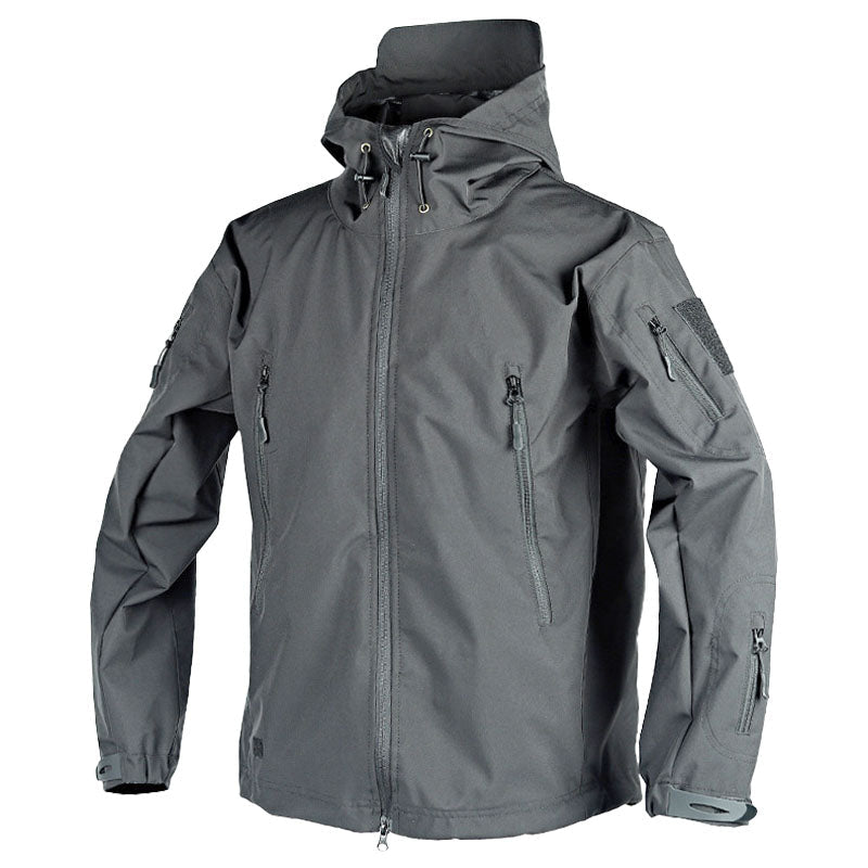 Heren Outdoor Jas – Waterdicht Met Capuchon Voor Regen en Wind - De Mode OutletERIK-GRAY-S