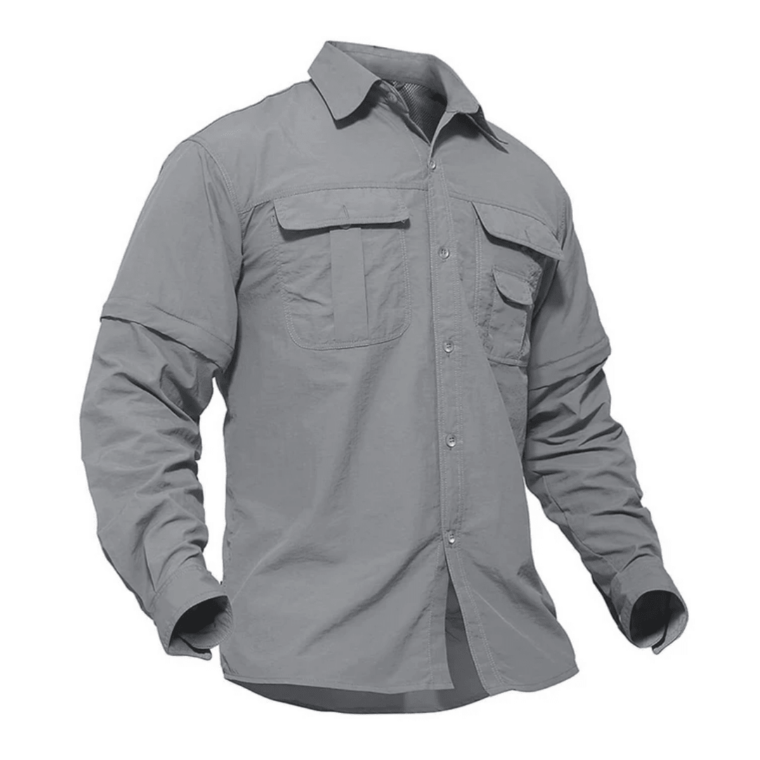 Heren Outdoor Shirt met Afritsbare Mouwen en Sneldrogend Ontwerp - De Mode Outlet47366880173147
