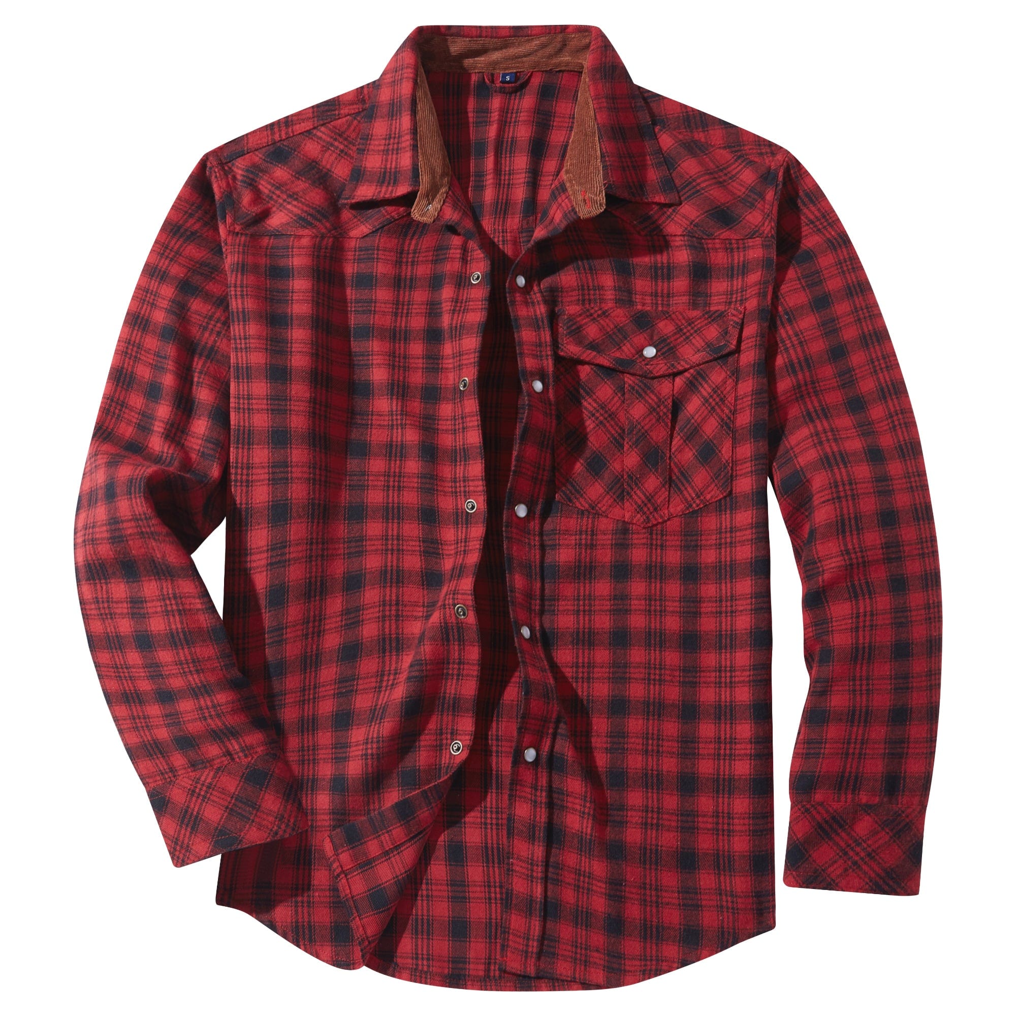 Heren overhemd met flanellen uitstraling | Warm en casual ontwerp - De Mode OutletDMED2-QZ033021