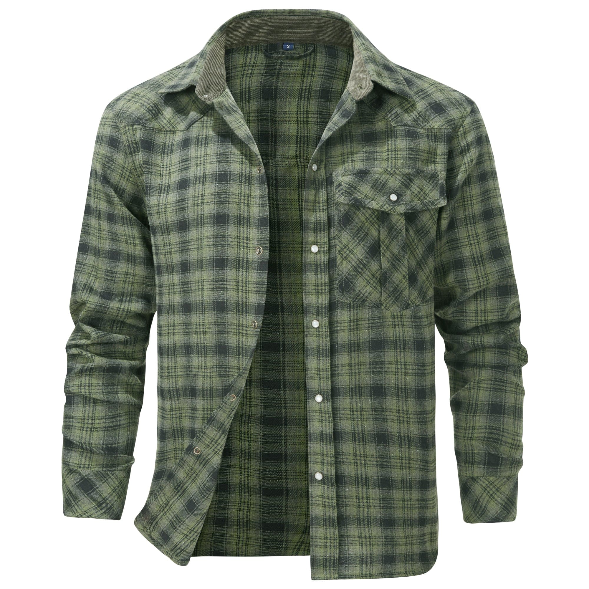 Heren overhemd met flanellen uitstraling | Warm en casual ontwerp - De Mode OutletDMED2-QZ033006