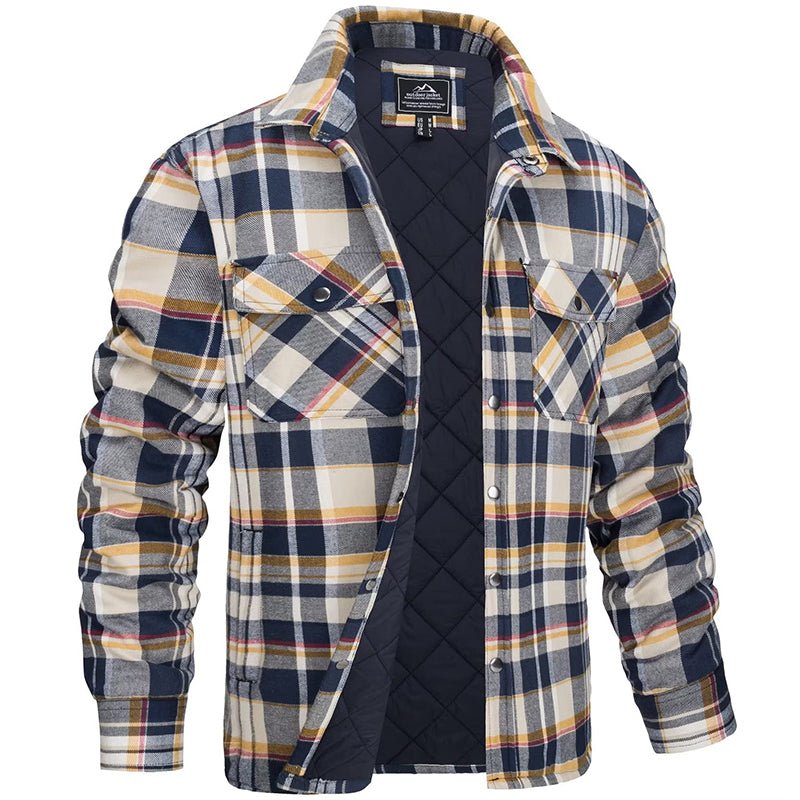 Heren overshirt met ruitpatroon | Warm en stoer ontwerp - De Mode OutletJS1755445752832900663