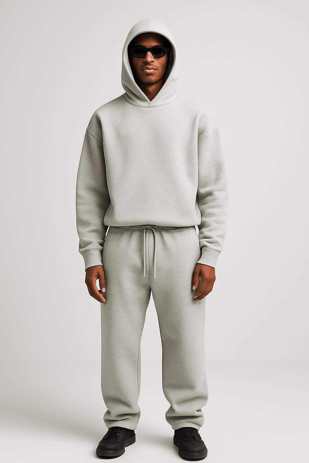 Heren Oversized Trainingspak met Hoodie en Jogger Set - De Mode OutletSKU_1766118710862_763