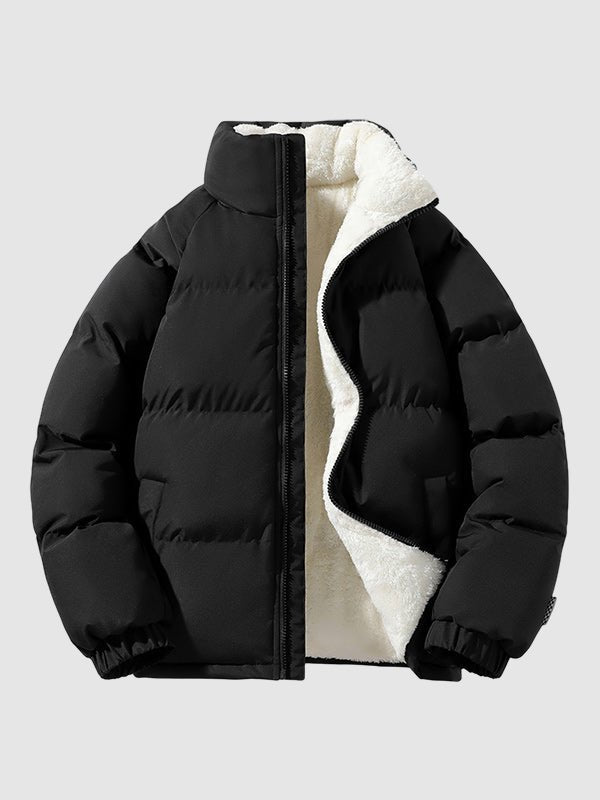 Heren Pufferjas met Fleegevoerde Binnenkant en Warme Bescherming - De Mode Outletsz00086yf06052