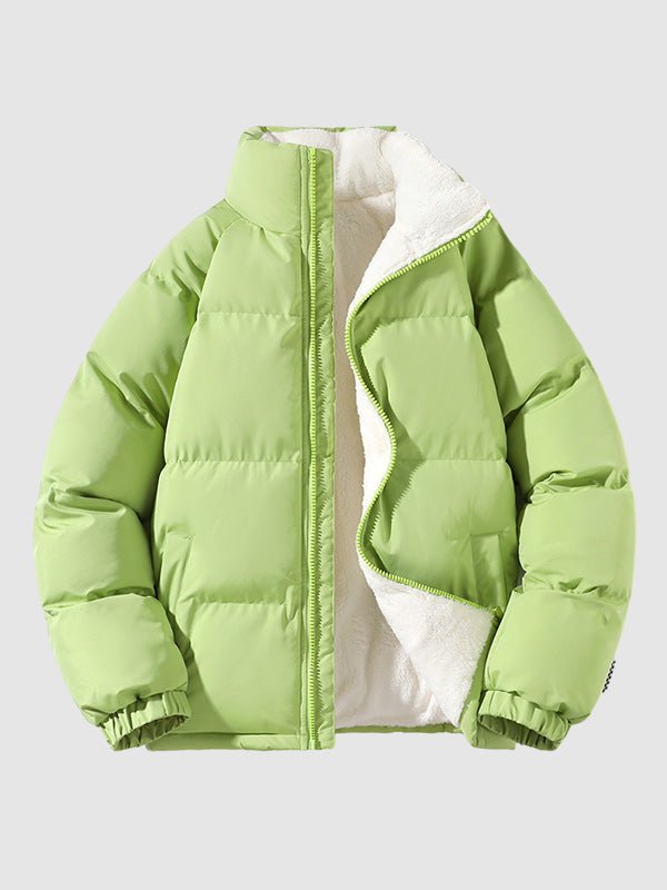 Heren Pufferjas met Fleegevoerde Binnenkant en Warme Bescherming - De Mode Outletsz00086yf06052