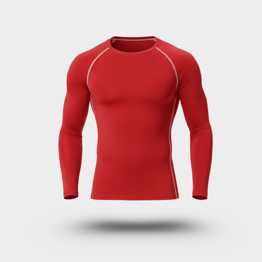 Heren Sneldrogende Longsleeve Crewneck met Stretch - De Mode OutletDMED4-SS004019