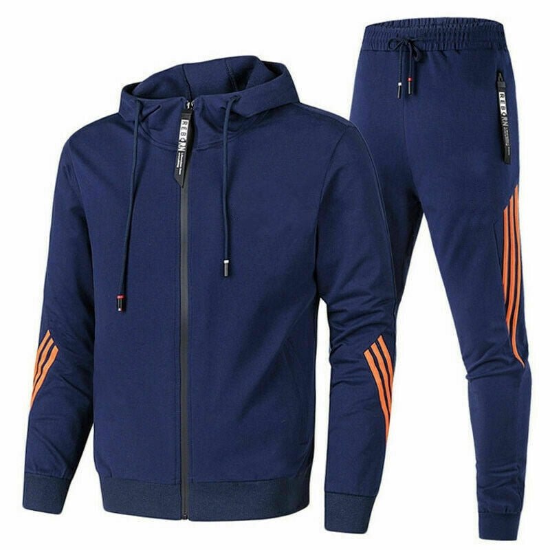 Heren Trainingspak met Ademend Ontwerp en Comfortabele Pasvorm - De Mode OutletSKU_1719587337209_867