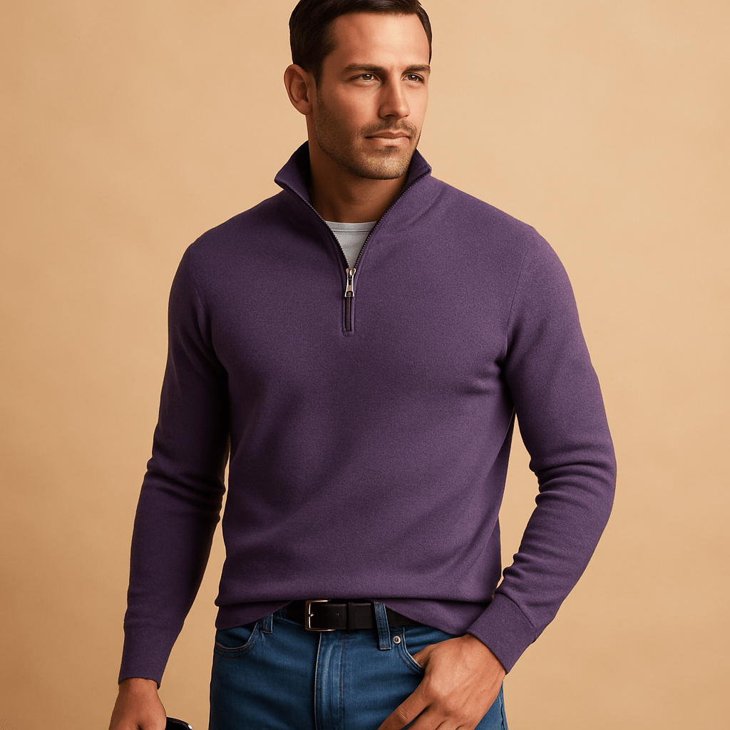Heren trui met rits | Comfort en stijl voor elke dag - De Mode OutletGQ920041