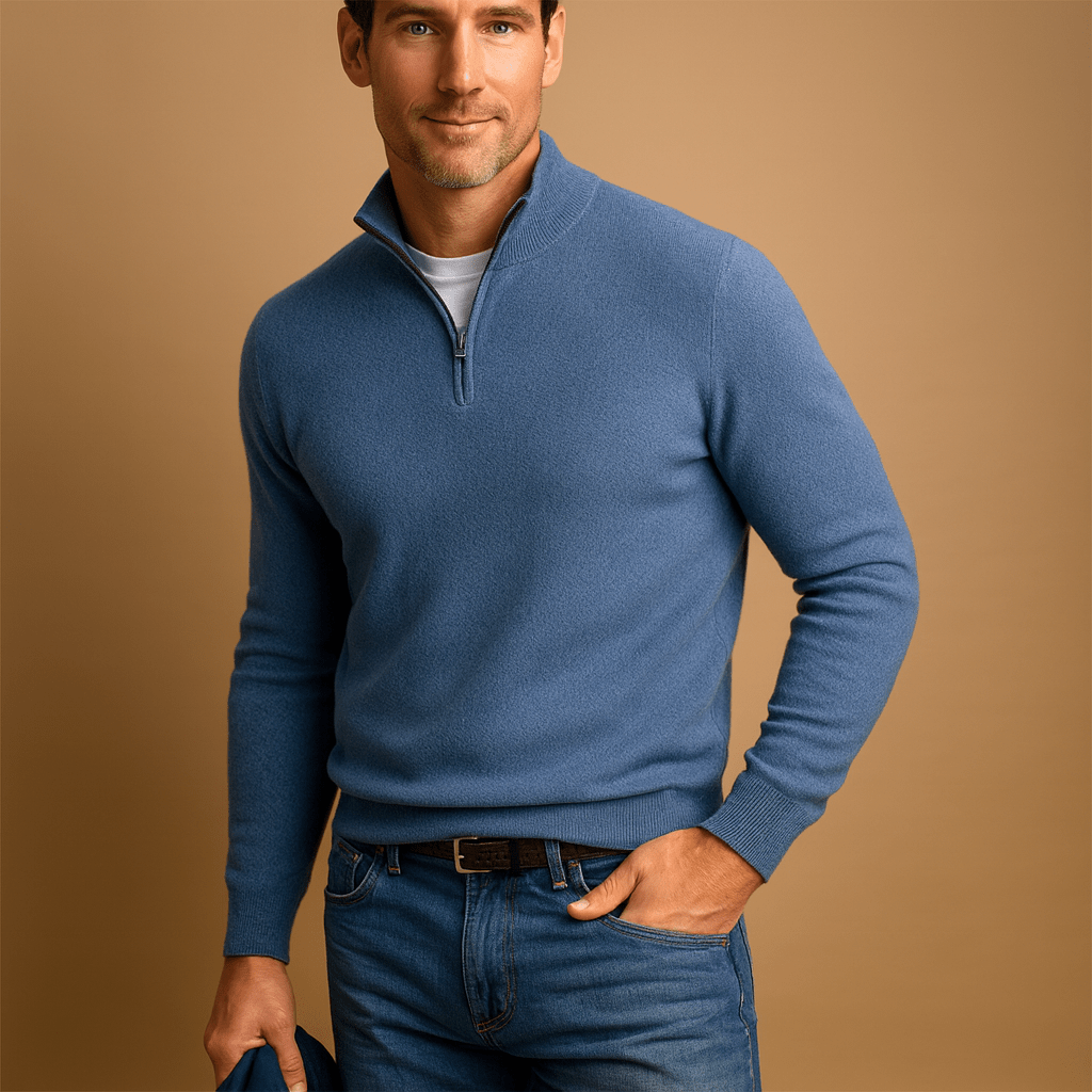 Heren trui met rits | Comfort en stijl voor elke dag - De Mode OutletGQ920001