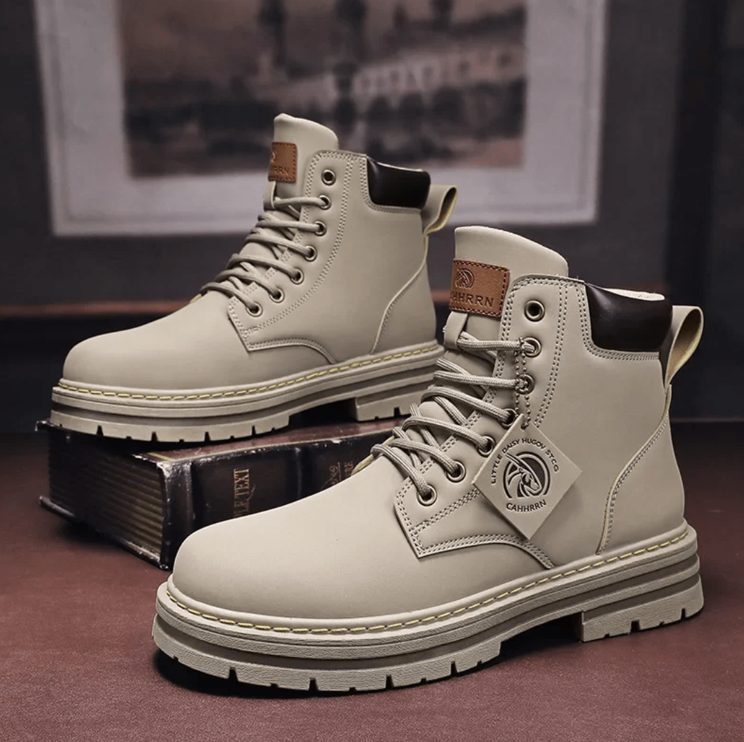 Heren Veterboots met Stevige Zool en Comfortabele Pasvorm - De Mode OutletSKU_1704702979625_335
