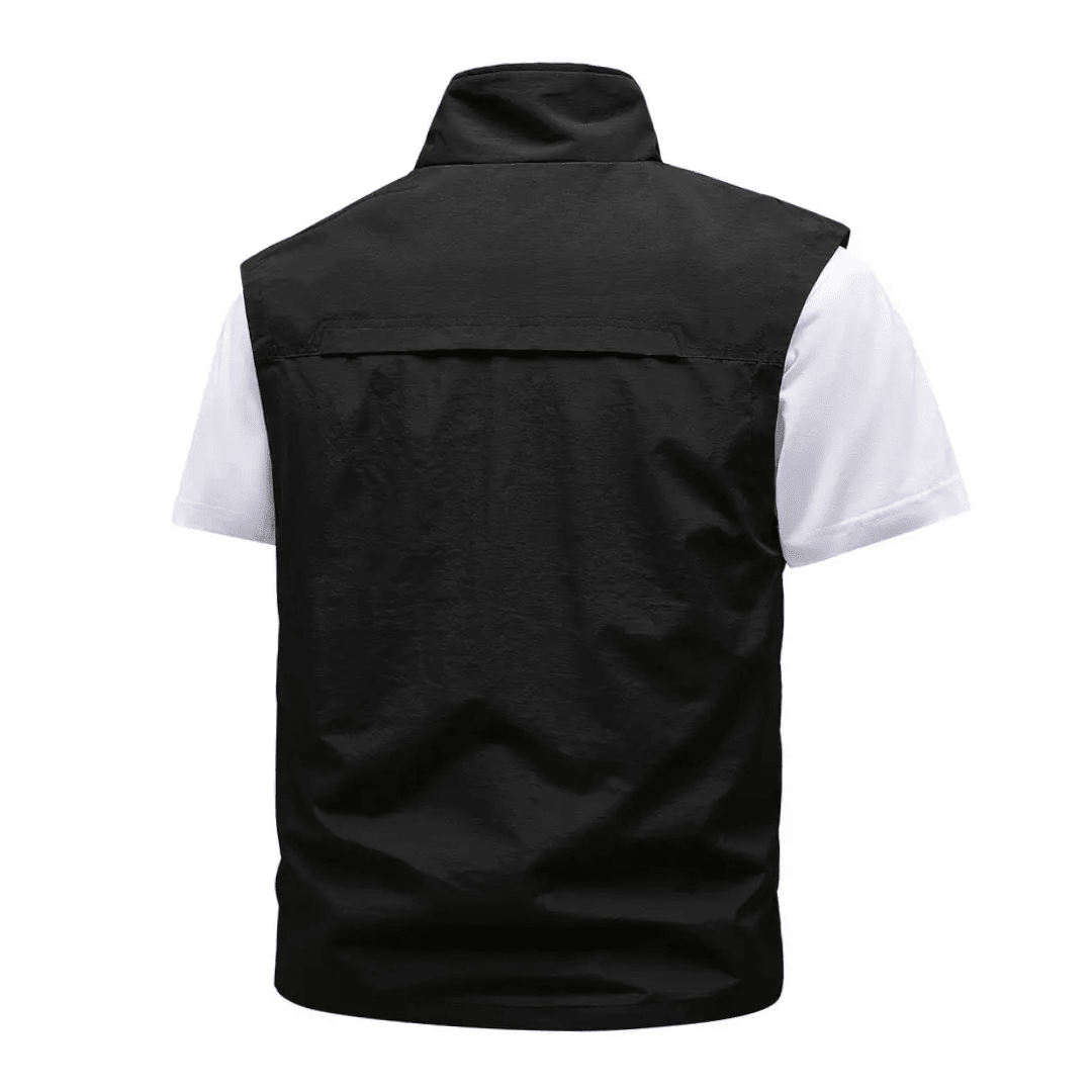 Heren Visgilet | Lichtgewicht Windbescherming voor Buiten - De Mode OutletDARK GREY-YY74P13