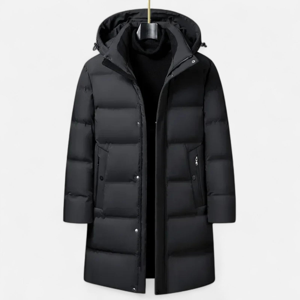 Heren Winter Parka | Lange Pasvorm met Beschermende Capuchon - De Mode Outlet