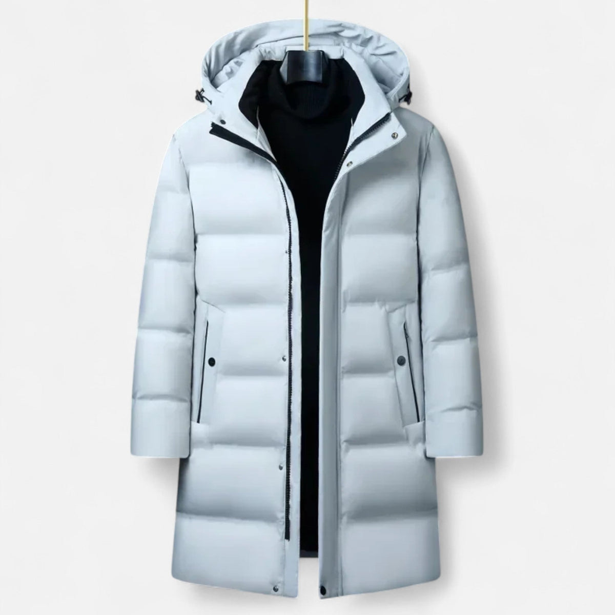 Heren Winter Parka | Lange Pasvorm met Beschermende Capuchon - De Mode Outlet