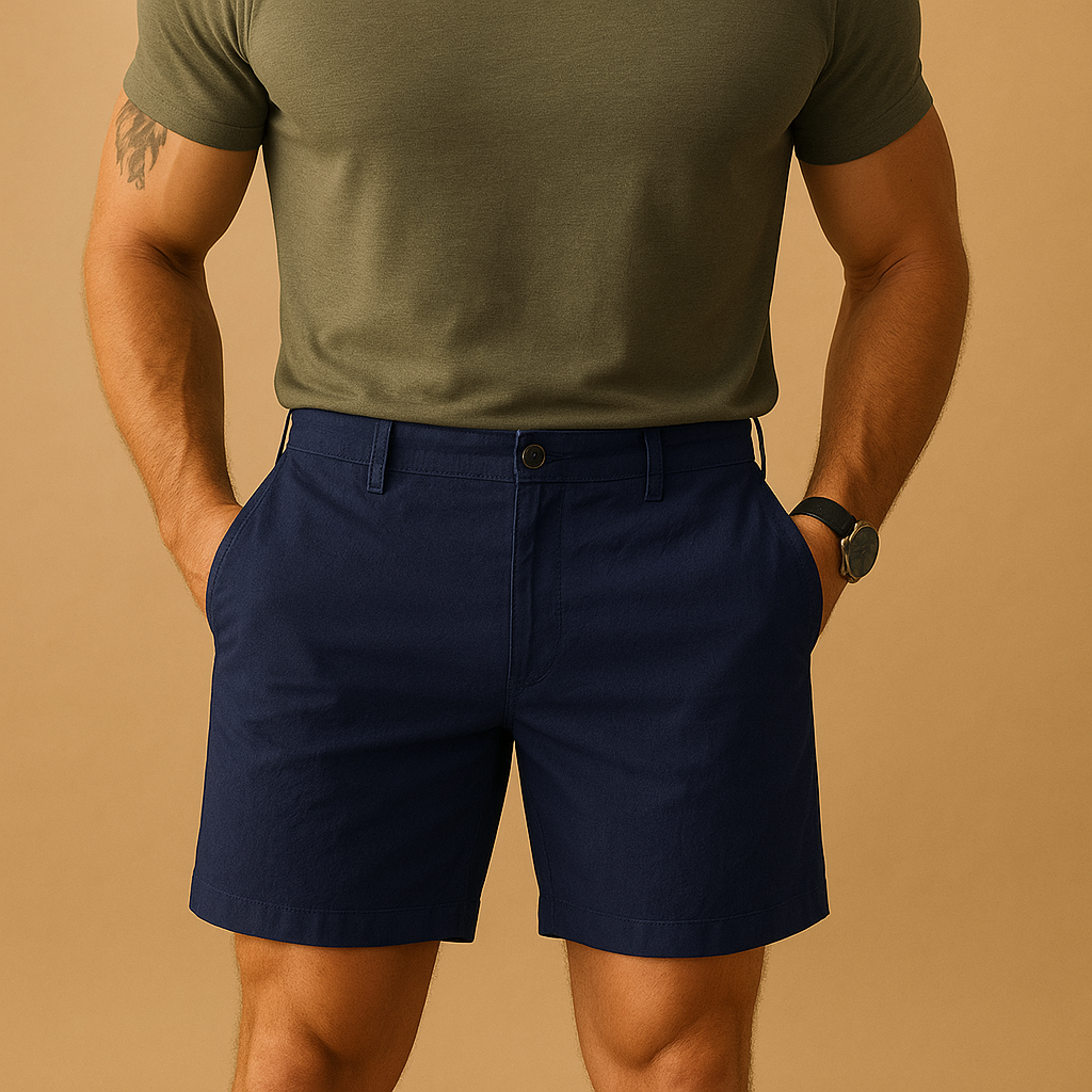 Heren Short met Relaxte Pasvorm en Verzorgde Zomerlook