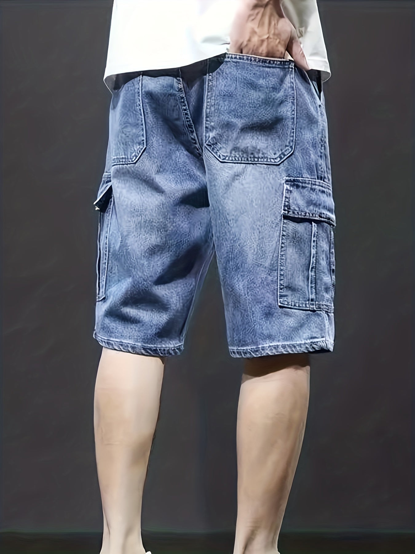 Liam | Cargo Denim Shorts voor Heren – Comfort, Stijl & Functionaliteit - De Mode OutletSKU_1714454172251_560