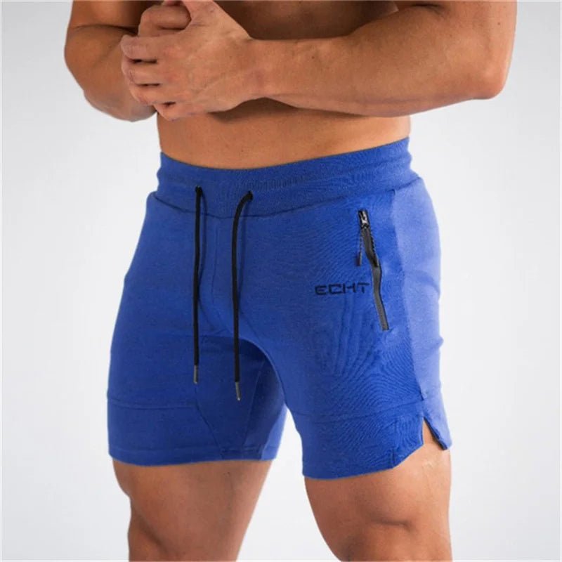 Liam Heren Sport Shorts met Ritszakken voor Hardlopen en Sportactiviteiten - De Mode Outlet