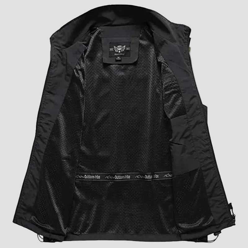 Lichtgewicht Ademend Hiking Vest – Outdoor Laag met Meerdere Zakken - De Mode OutletARMY GREEN-HP88O35