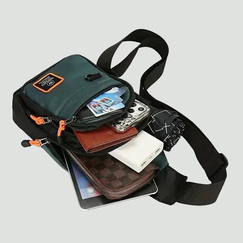 Lichtgewicht Outdoor Crossbody Tas – Waterafstotende Praktische Draagtas - De Mode OutletGREEN-WW92P88