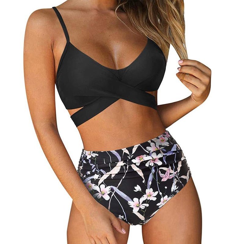 Lotte Dames Bikini Hoge Taille Set - De Mode Outlet7571495977206-;sku_a0