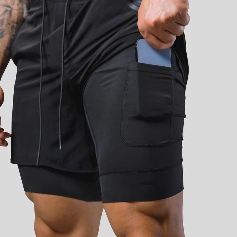 Luca Mannen Sportbroek 2 - in - 1 voor Comfort en Ondersteuning tijdens Workouts - De Mode Outlet7973416829174-;sku_f0