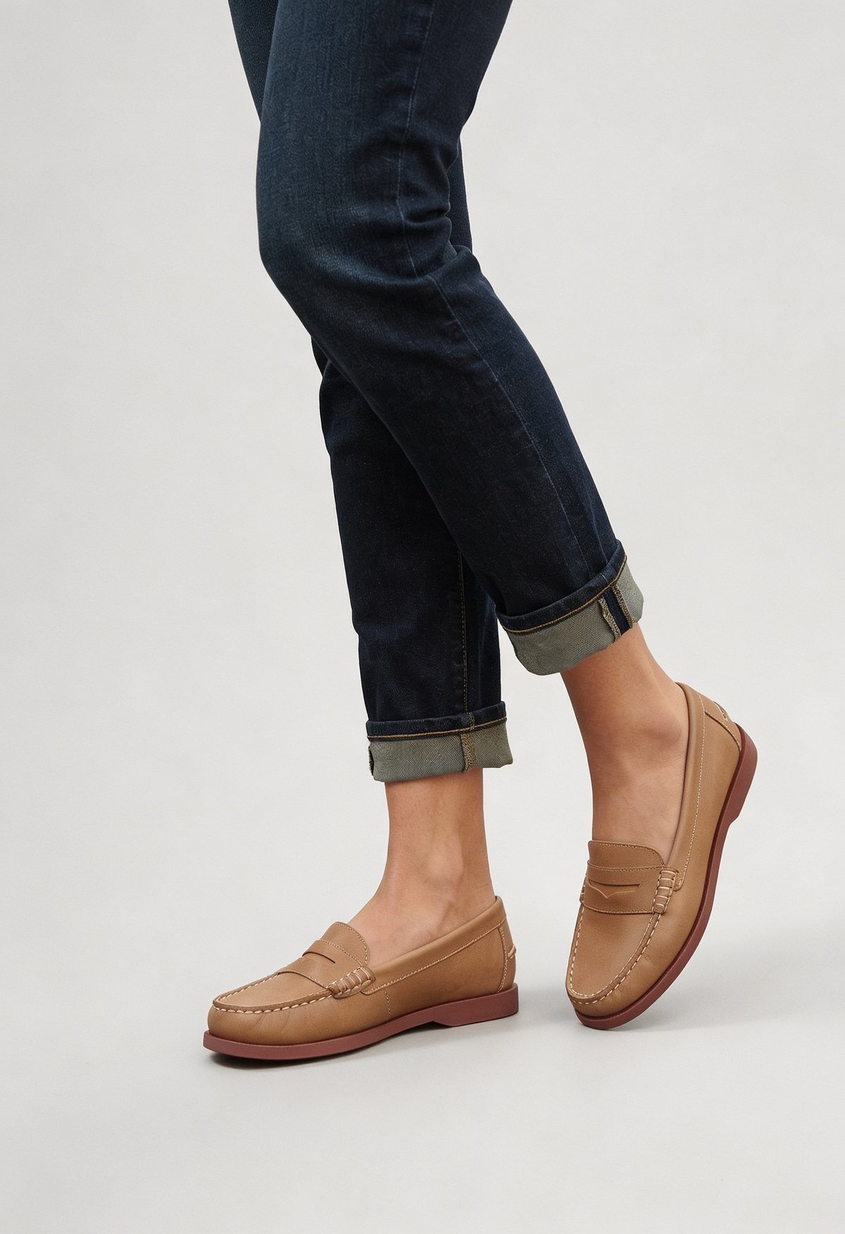 Loafers Dames – Camel - beeld 5