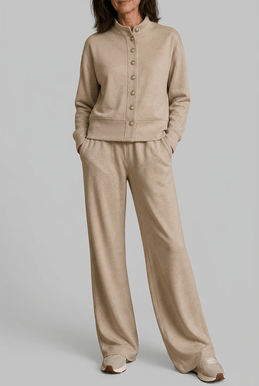 Joggingpak Dames – Taupe - beeld 5