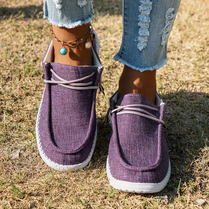 Dames Loafers - Casual Instappers met Vetersluiting en Comfortabele Zool