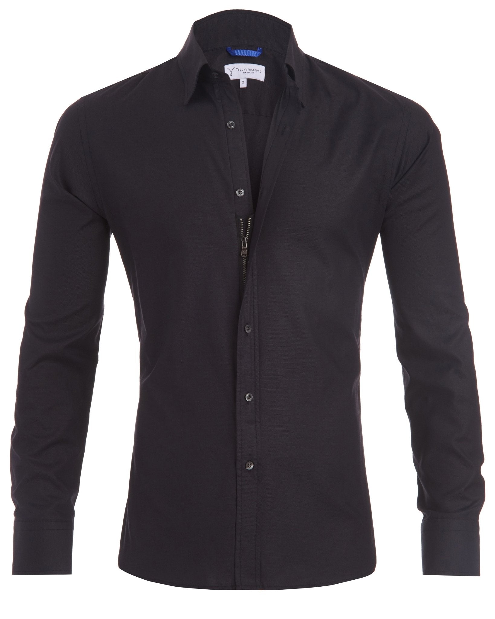 MASON | Heren Zip Fit Overhemd – Stijlvol & Slim Fit - De Mode OutletSKU_1707676246394_641