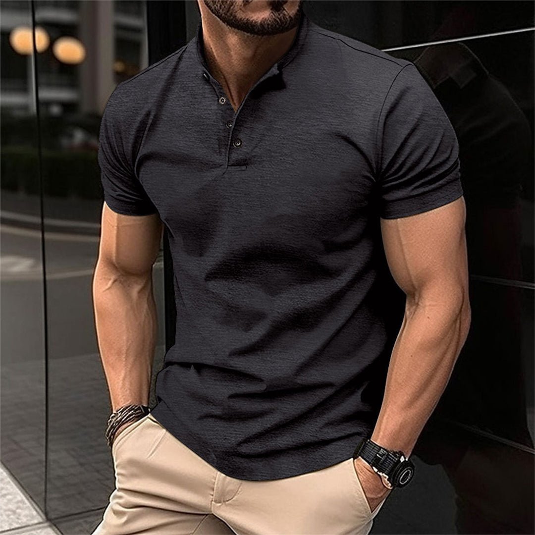 MASON | Stijlvol Polo Shirt voor Heren – Tijdloos & Verfijnd - De Mode OutletCARSON-Black-S