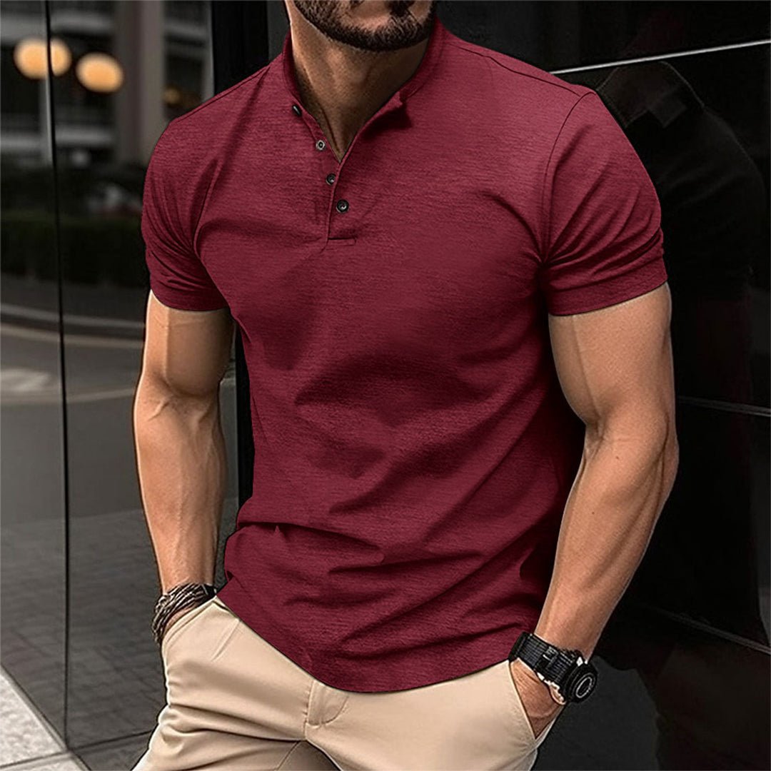 MASON | Stijlvol Polo Shirt voor Heren – Tijdloos & Verfijnd - De Mode OutletCARSON-Winered-S