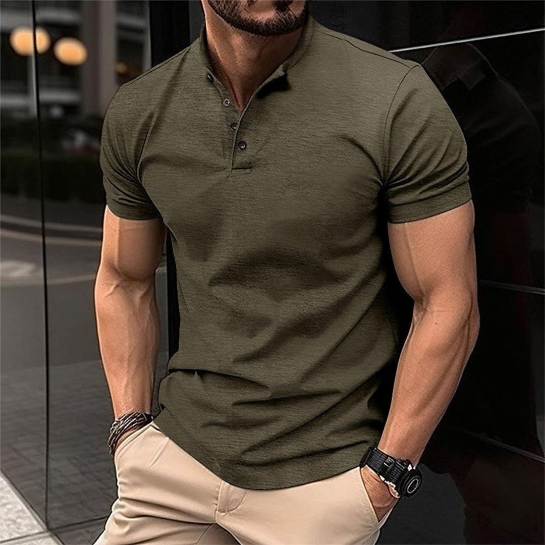 MASON | Stijlvol Polo Shirt voor Heren – Tijdloos & Verfijnd - De Mode OutletCARSON-Armygreen-S