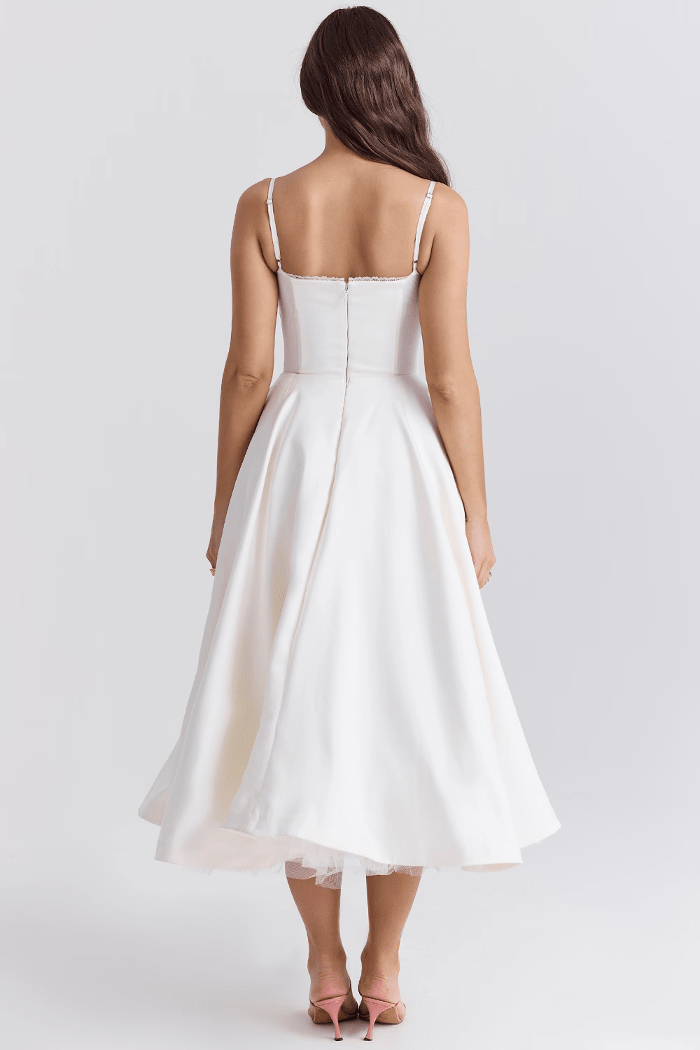 Mode Outlet | Elegante Midi Party Jurk – Flatterend & Feestelijk - De Mode OutletP2284 - Blue - S
