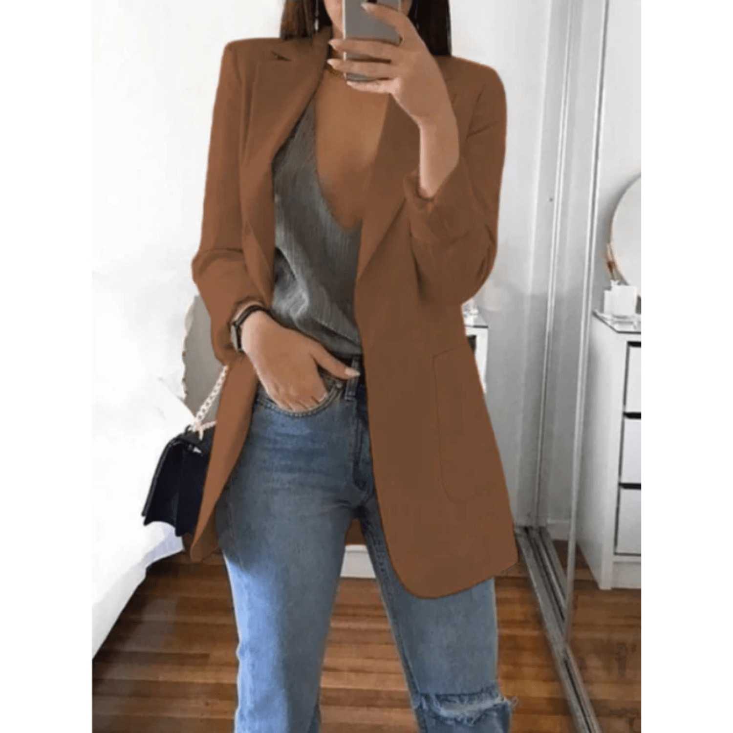 Mode Outlet | Slim - Fit Blazer voor Vrouwen – Stijlvol & Veelzijdig - De Mode OutletDQ-06021954-1819