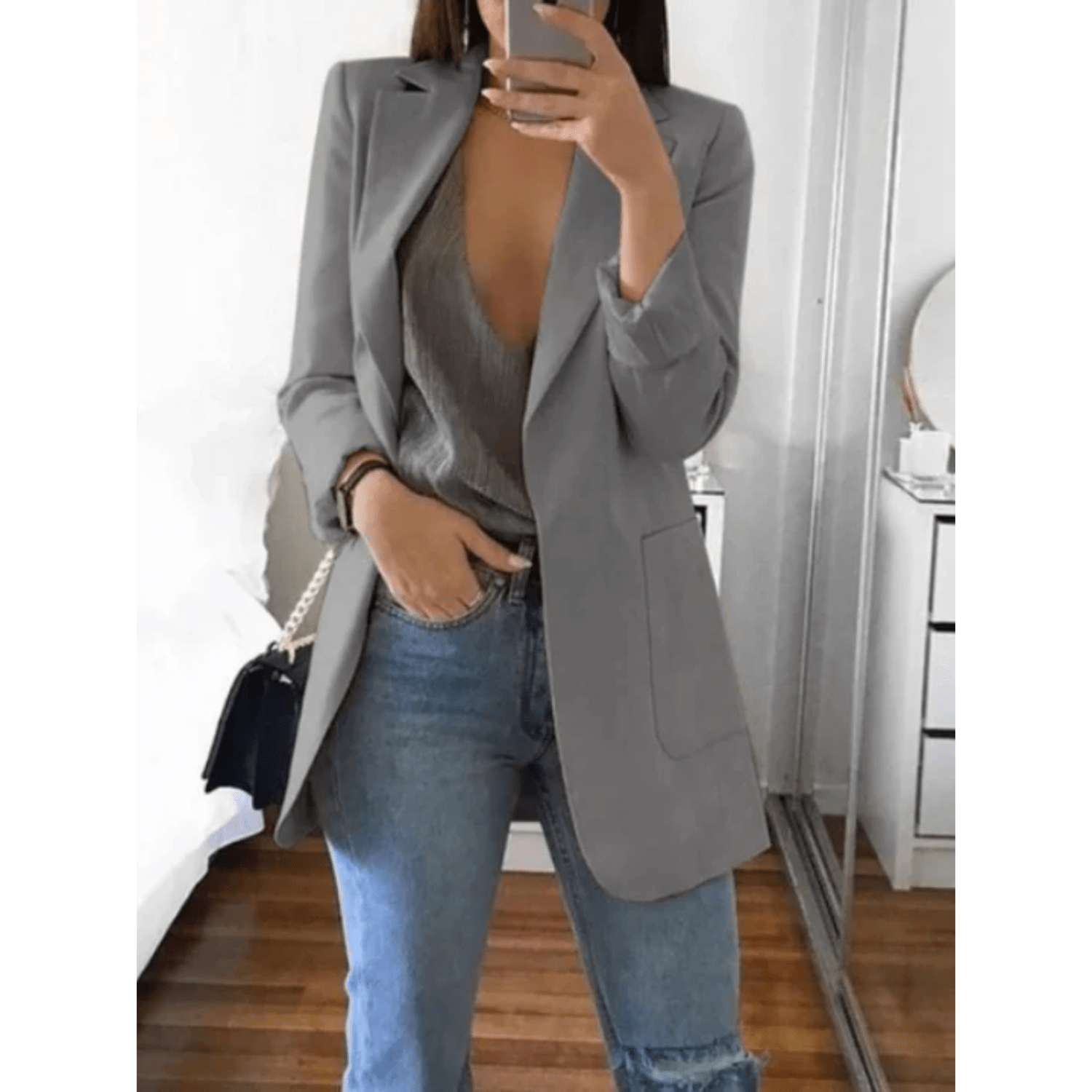 Mode Outlet | Slim - Fit Blazer voor Vrouwen – Stijlvol & Veelzijdig - De Mode OutletDQ-06021954-1855