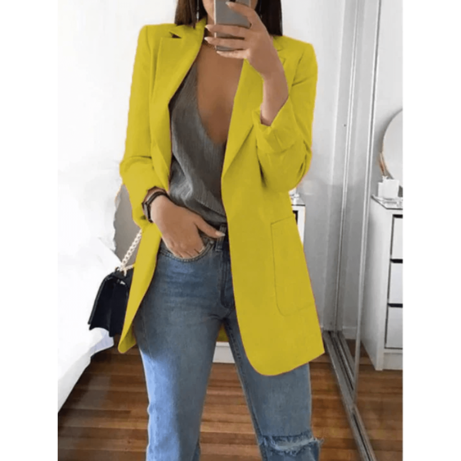Mode Outlet | Slim - Fit Blazer voor Vrouwen – Stijlvol & Veelzijdig - De Mode OutletDQ-06021954-1879