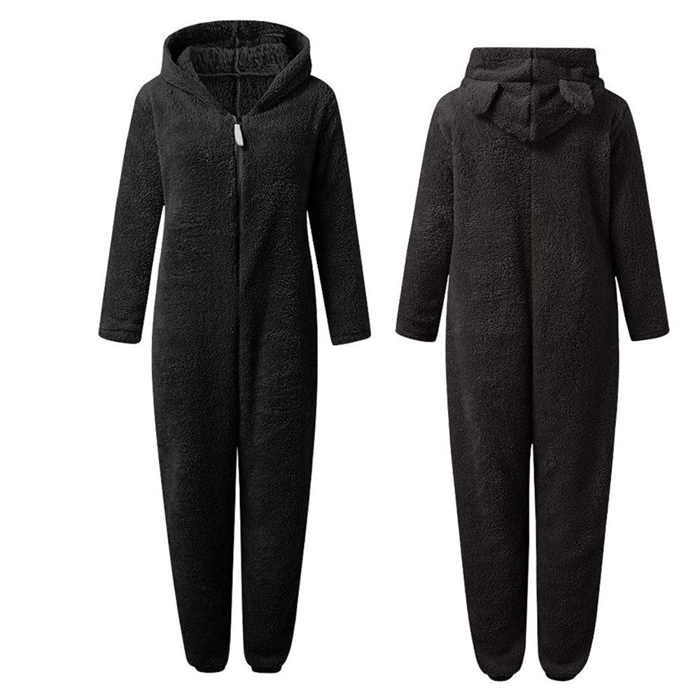 CUDDLECUB | Superzachte Fleece Onesie met Berenoortjes – Warm & Knus