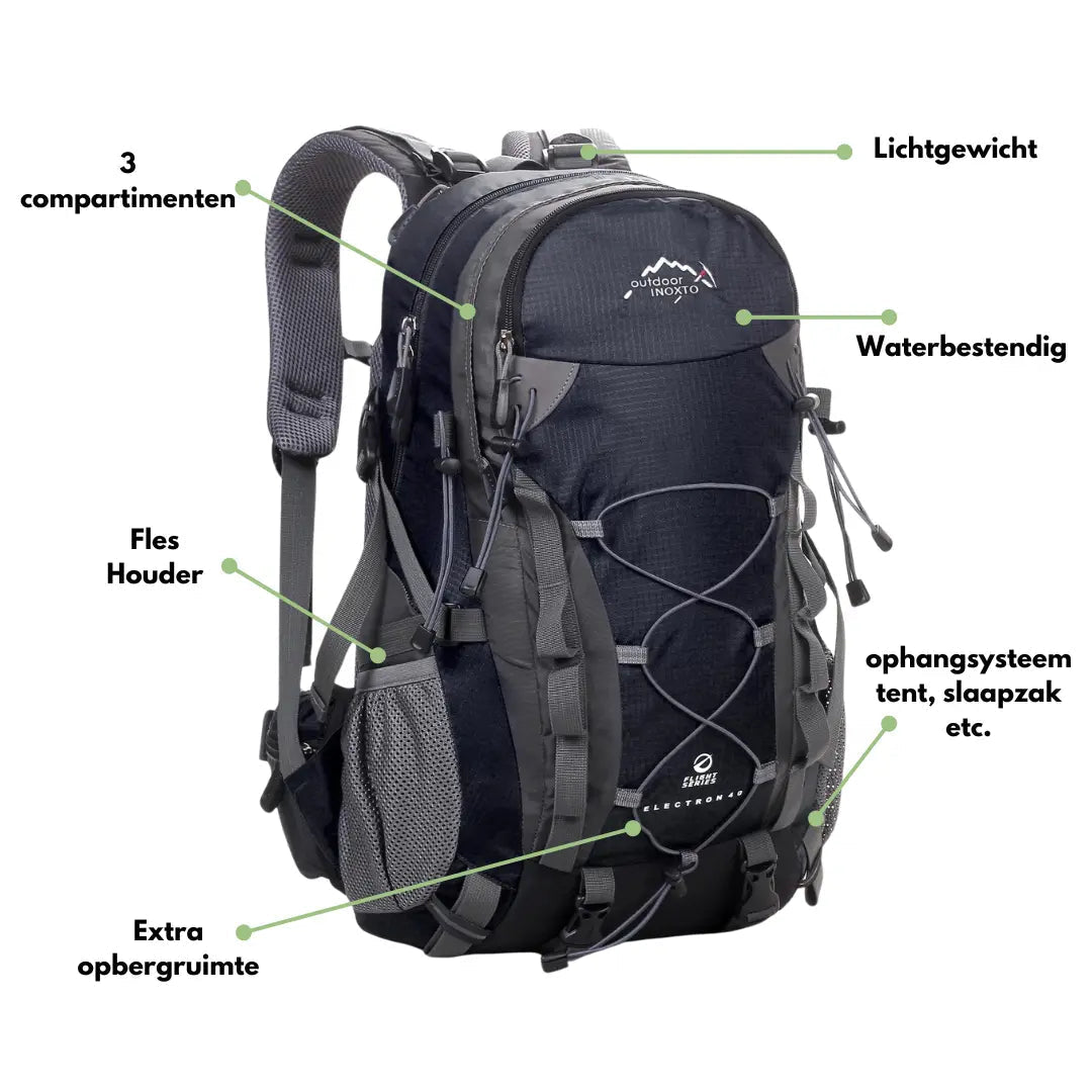 Outdoor Trekking Rugzak met Ophangsysteem - De Mode Outlet18239189429721