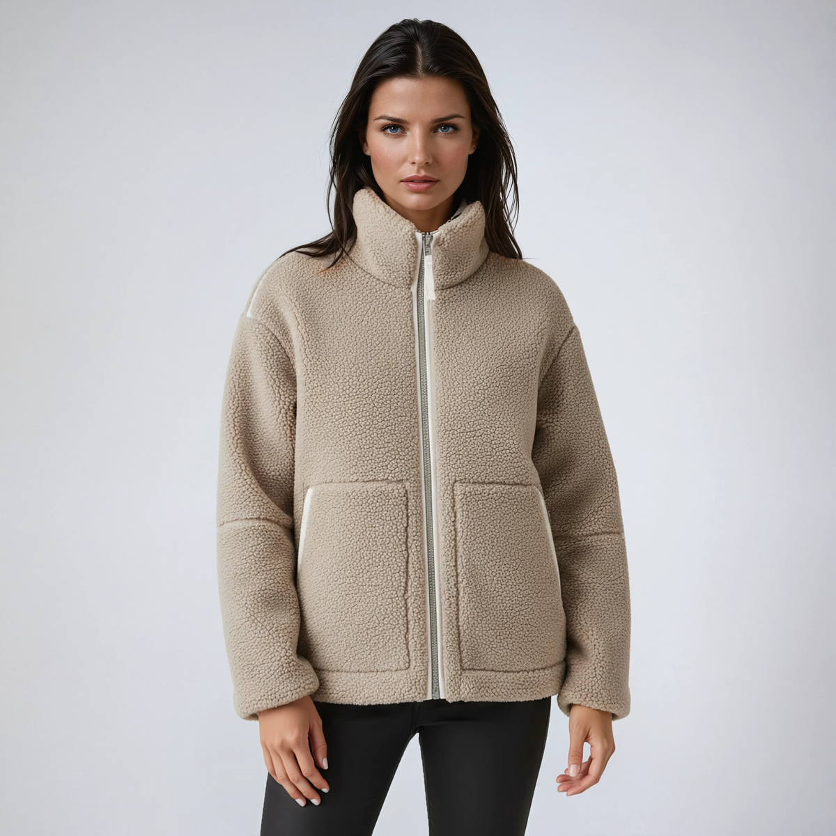 Teddy Jas Dames – Warm fleece met rits en comfortabele pasvorm
