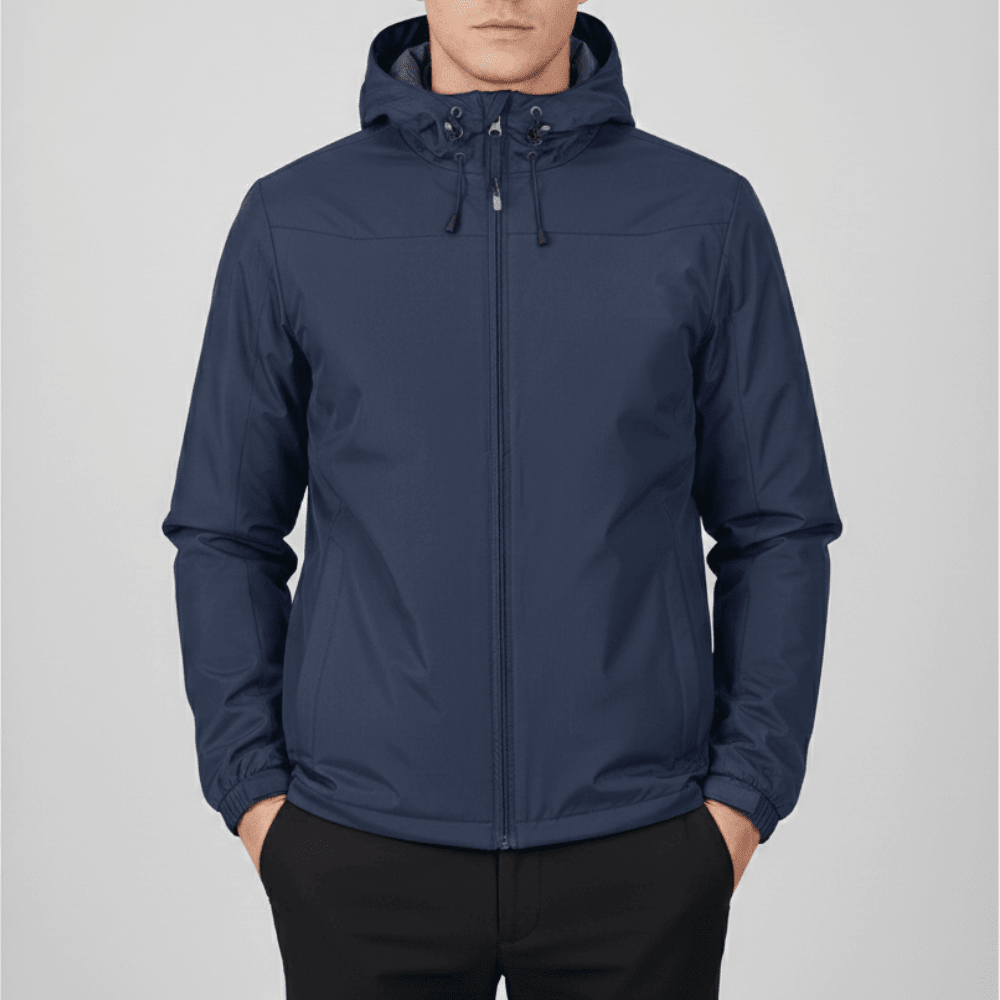 Regenjas met Ademend Ontwerp – Lichtgewicht voor Outdoor Gebruik - De Mode OutletDARK BLUE-CJ03I92