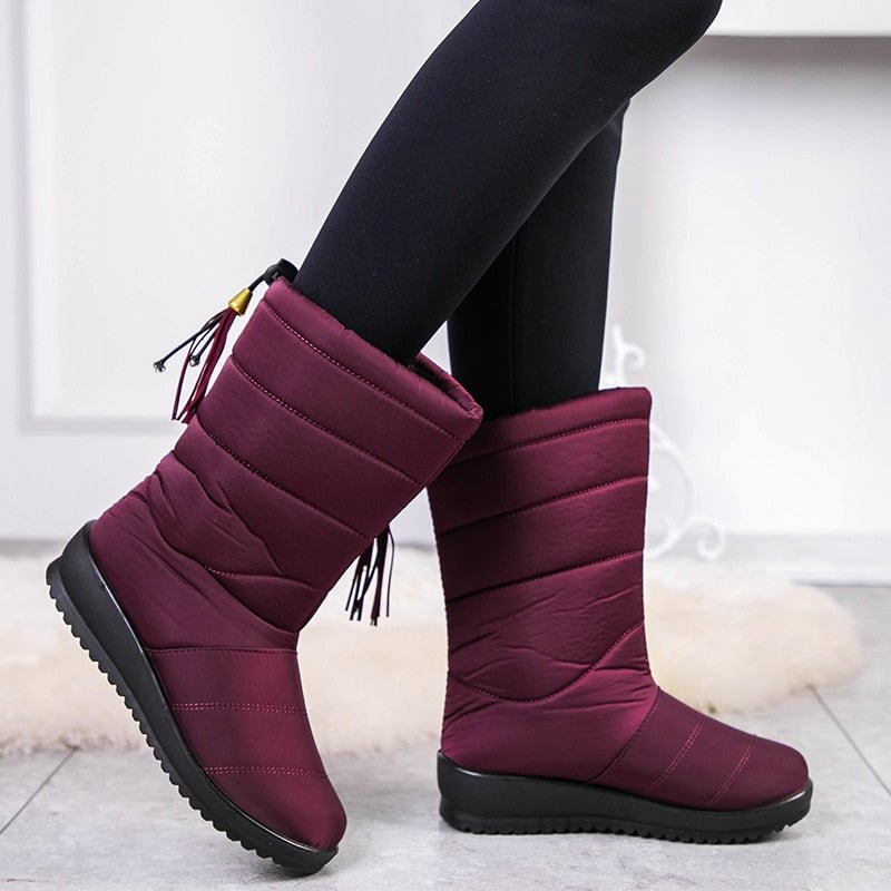 Super Warme Zachte Dames Winterlaarzen | Comfort en Grip voor Koude Dagen - De Mode OutletDE142019