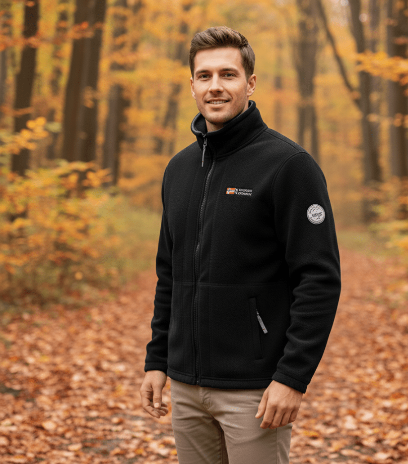 Thermisch Ademend Fleecejack – Lichtgewicht voor Outdoor Gebruik - De Mode OutletGREY-QI41D08