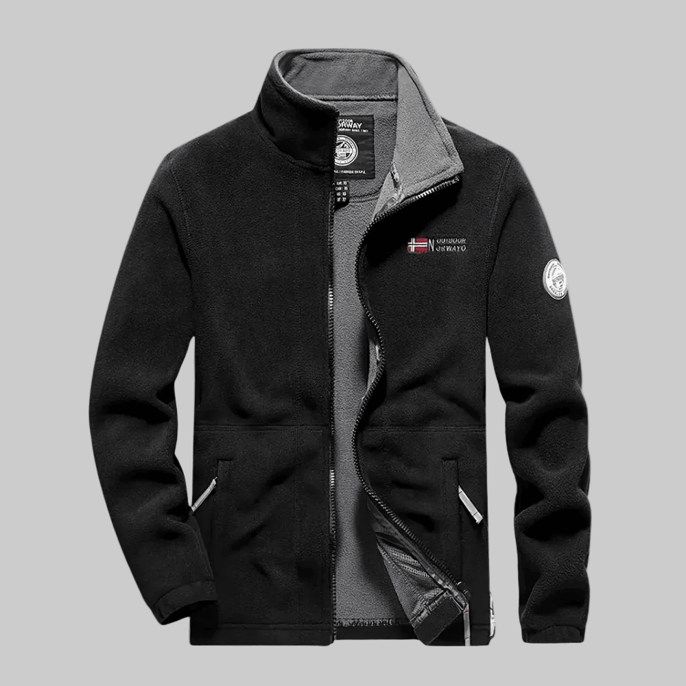 Thermisch Ademend Fleecejack – Lichtgewicht voor Outdoor Gebruik - De Mode OutletGREY-QI41D08