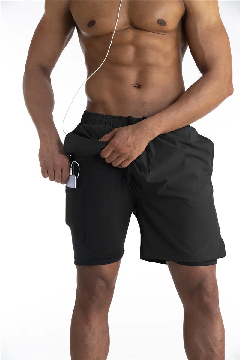 Titan | Hardloop Shorts met Liner & Telefoonzak – Comfort & Functionaliteit - De Mode OutletDMED1-GD791001