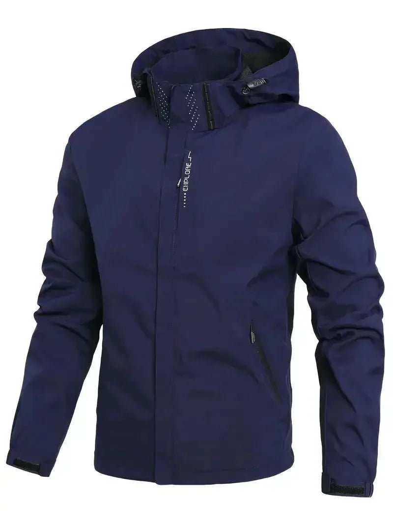 Waterdichte Winddichte Outdoor Jas – Lichtgewicht Unisex Laag - De Mode OutletLIGHT BLUE-ZE69F69