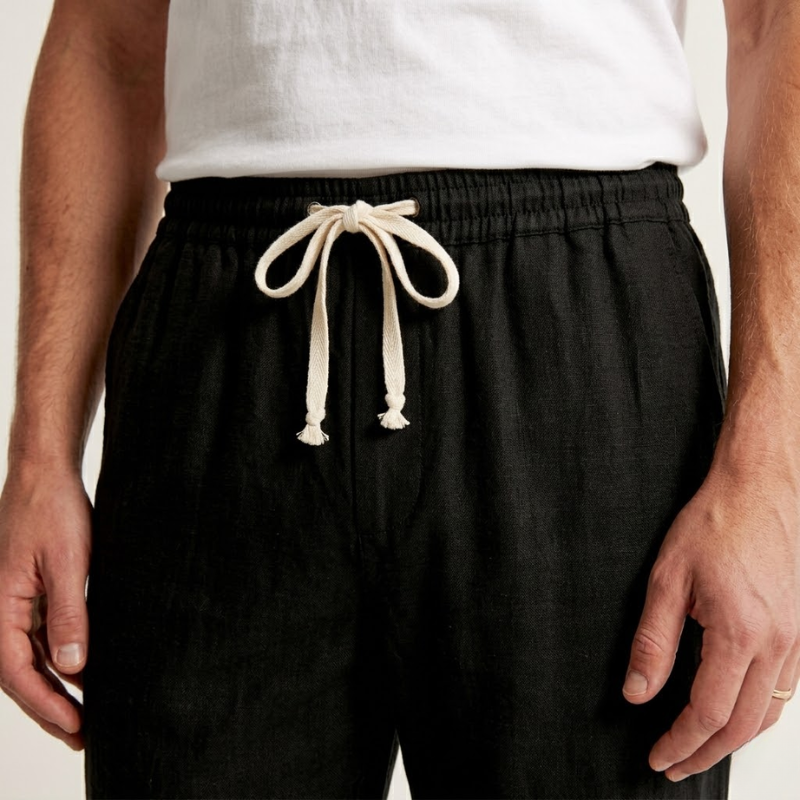 Heren linnen broek | Luchtige casual broek met ontspannen pasvorm