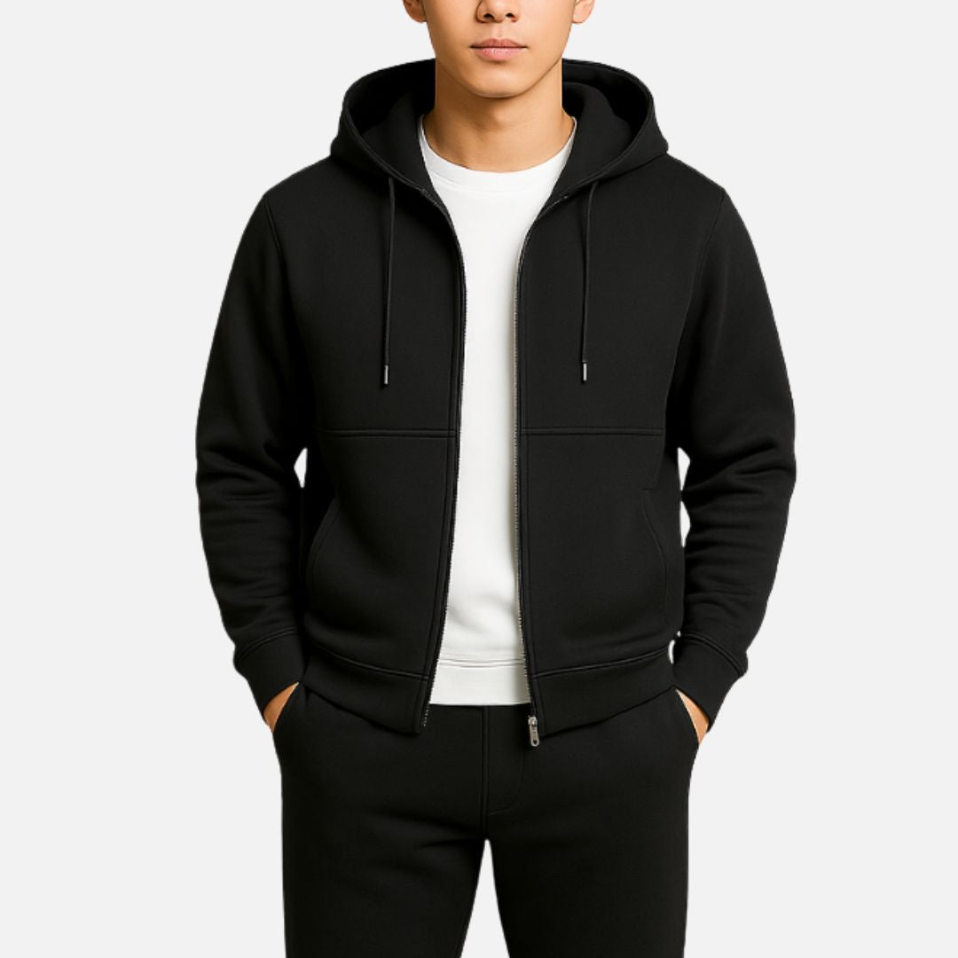 Heren Joggingpak Set - Vest met Rits en Bijpassende Broek