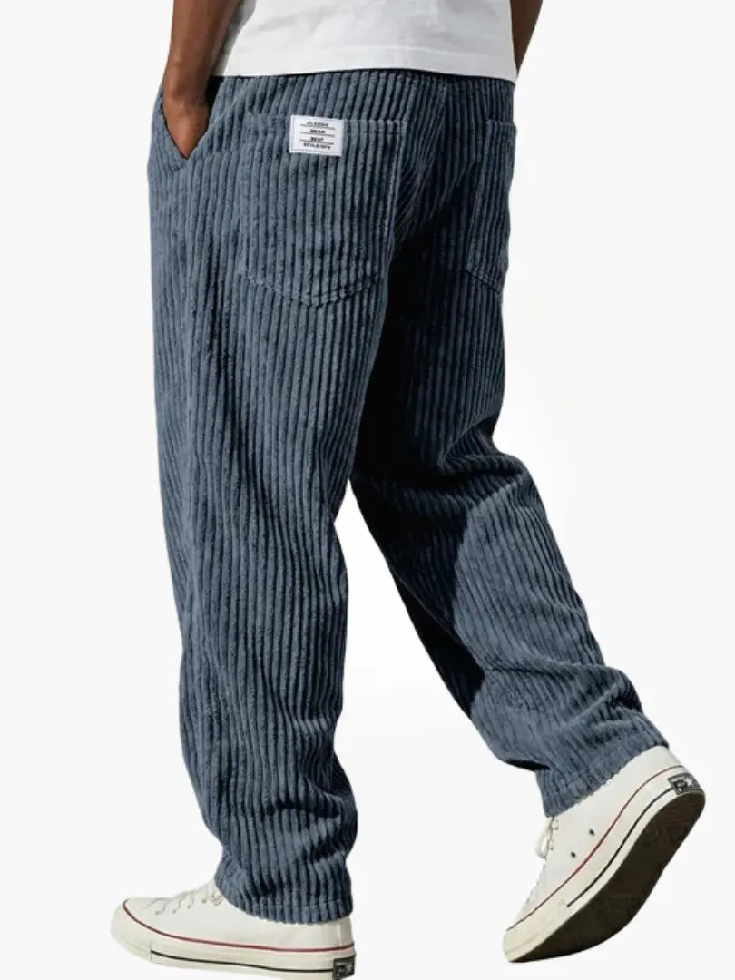 Corduroy Broek Heren – Blauw - beeld 1