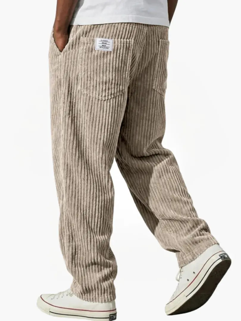 Corduroy Broek Heren – Khaki - beeld 5
